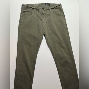 AG Adriano Goldschmied Tellis Modern Slim Tapered Jeans, 35x34, Green